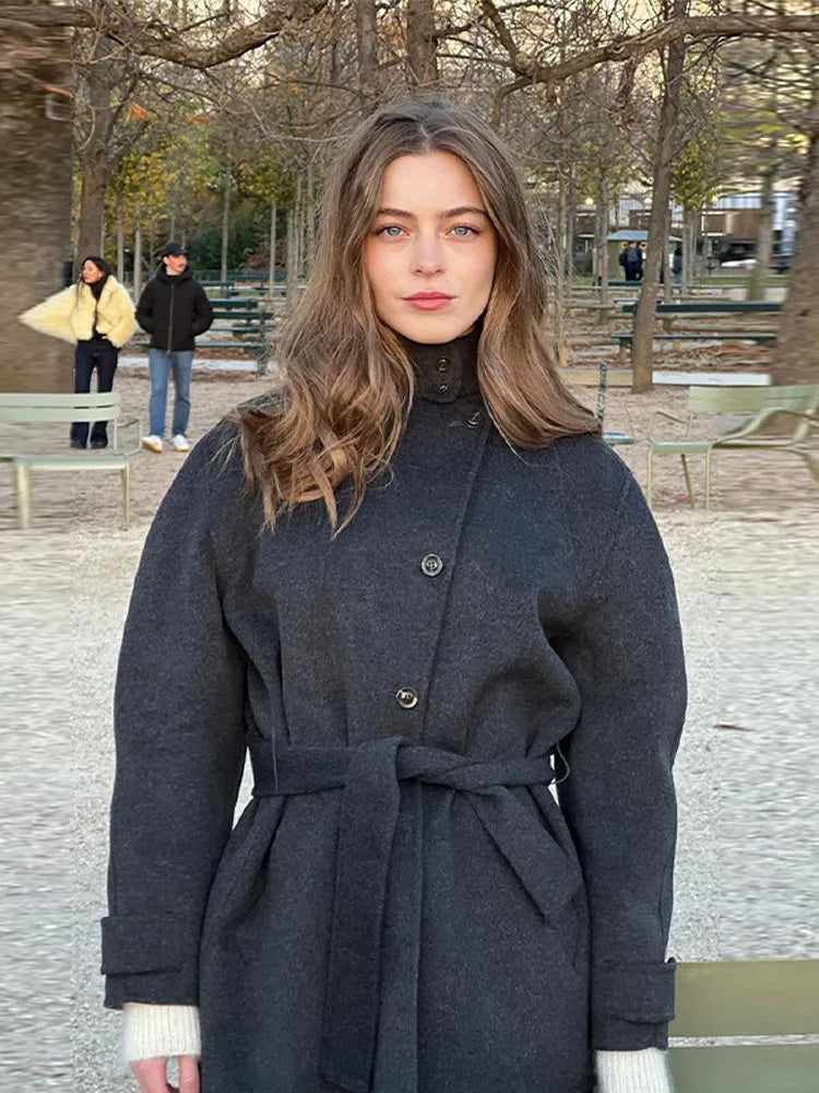 Lindsay Stand Collar Short Coat 3