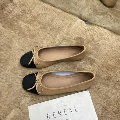 Women's Large Size Flats with Bow - Comfortable Spring & Autumn Loafers 6