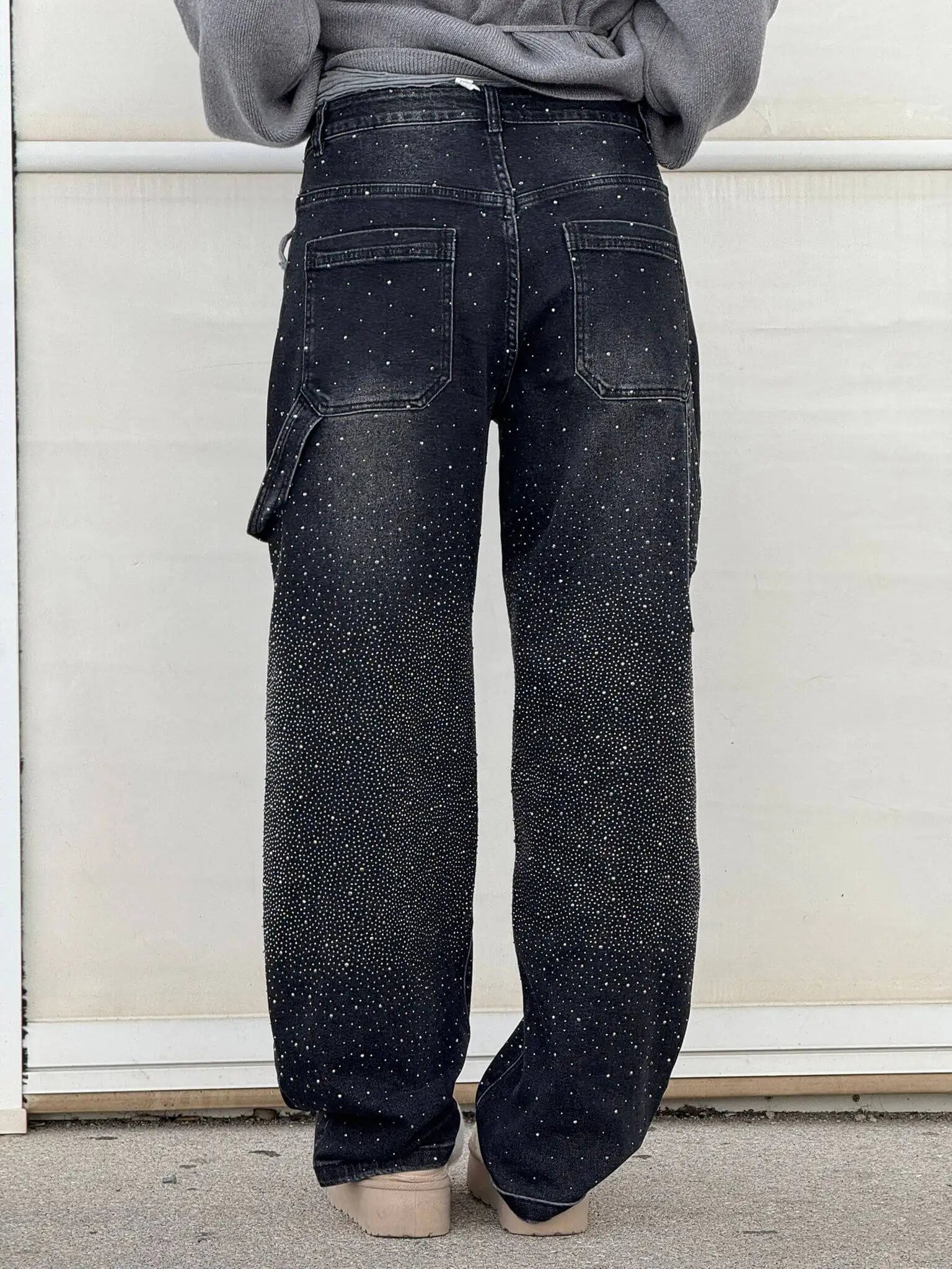 SOERA Jeremy Sparkling Baggy Cargo Denim Pants - Bottoms - 1005010005060881-;qP1768904312307691001 Light Wash S
