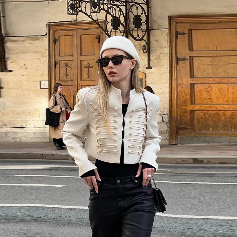 SOERA Nathalie Napoleon Jacket - Coats & Jackets - 1005010207586901-;wW1774621566650551980 White L