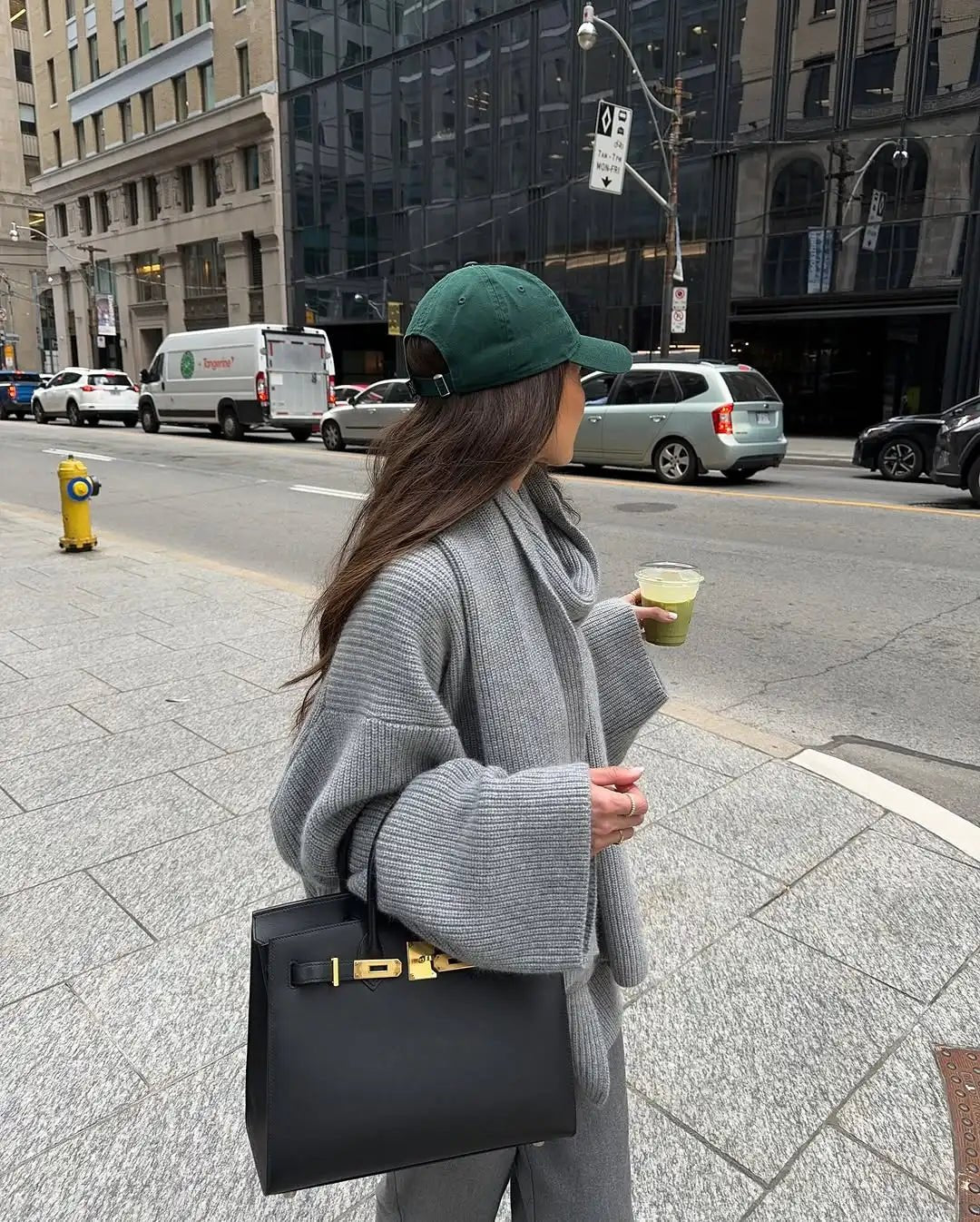 SOERA Xia Loose Knit Pullover with Scarf - Coats & Jackets - 3256809735915458-;ew1761548494741066192 Gray S
