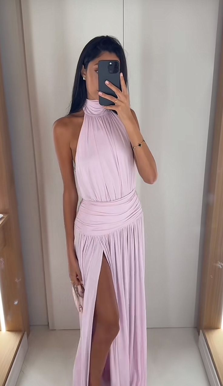SOERA Brielle Sleeveless Side Split Maxi Dress - Dress - Purple M