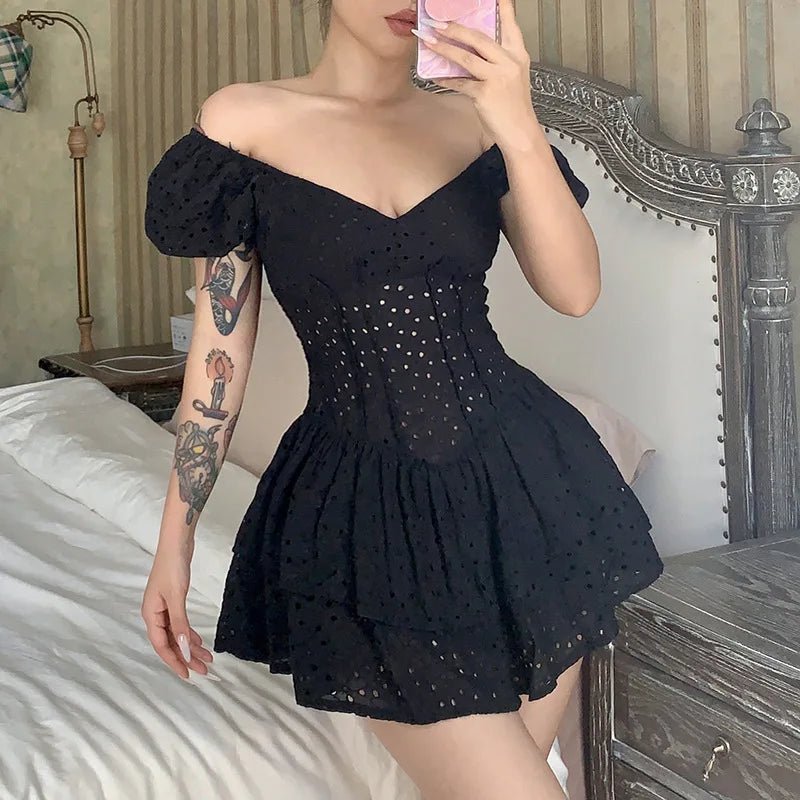 SOERA Sophia Elegance Corset Dress - Dress - Black XS