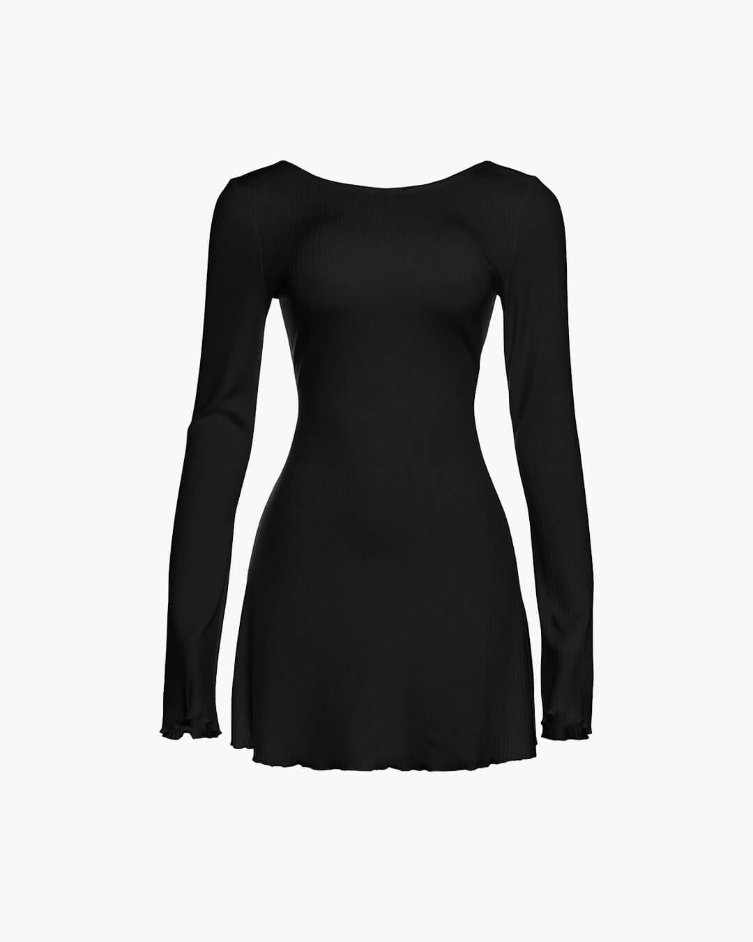 SOERA Ailyn Open Back Mini Dress - Dresses - Black L