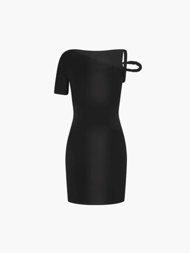 SOERA Kylie twisted mini dress - Dresses - Soera-Naela-mini-black/S Black S