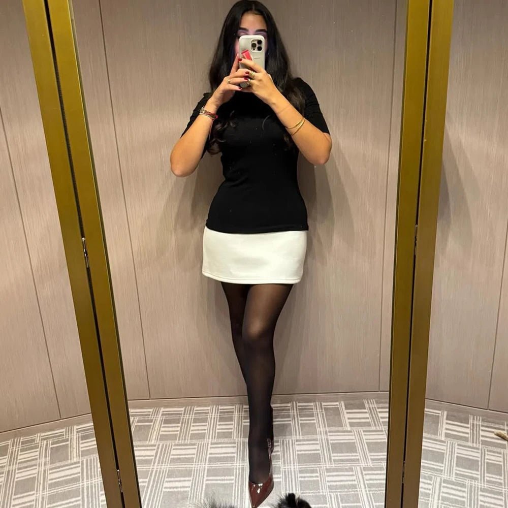 SOERA Lisbeth High Neck Mini Dress - Dresses - 1005008060121769-;Ca1770053337093627808 L