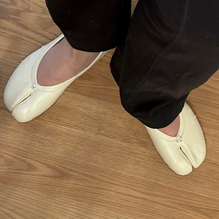 SOERA Elizabeth Split Toe Ballet Flats - Flats - 1005007476907322-;hZ1770721238662608218 Beige 35