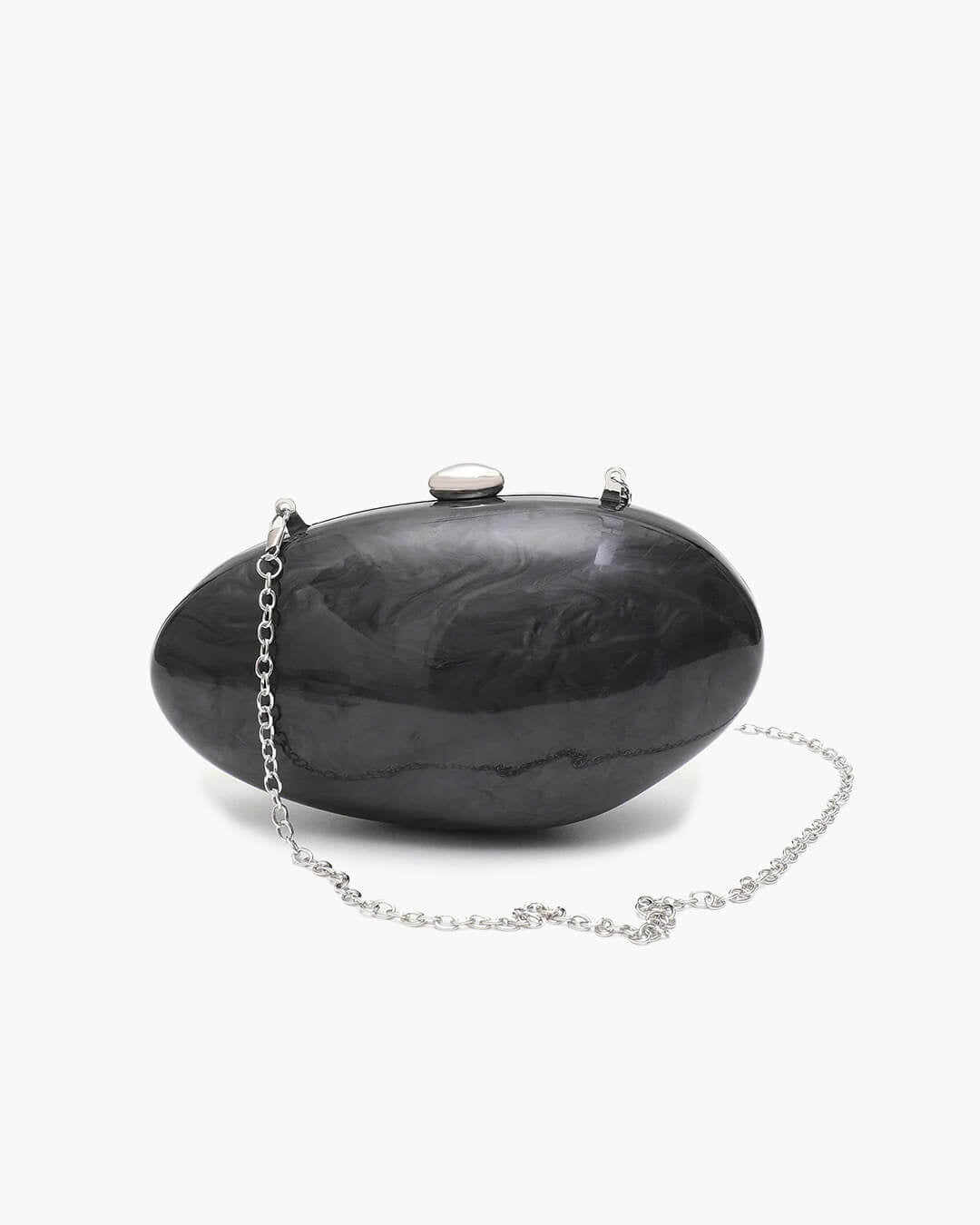 SOERA Bianca Shell - Shaped Acrylic Evening Clutch - Handbags - Black