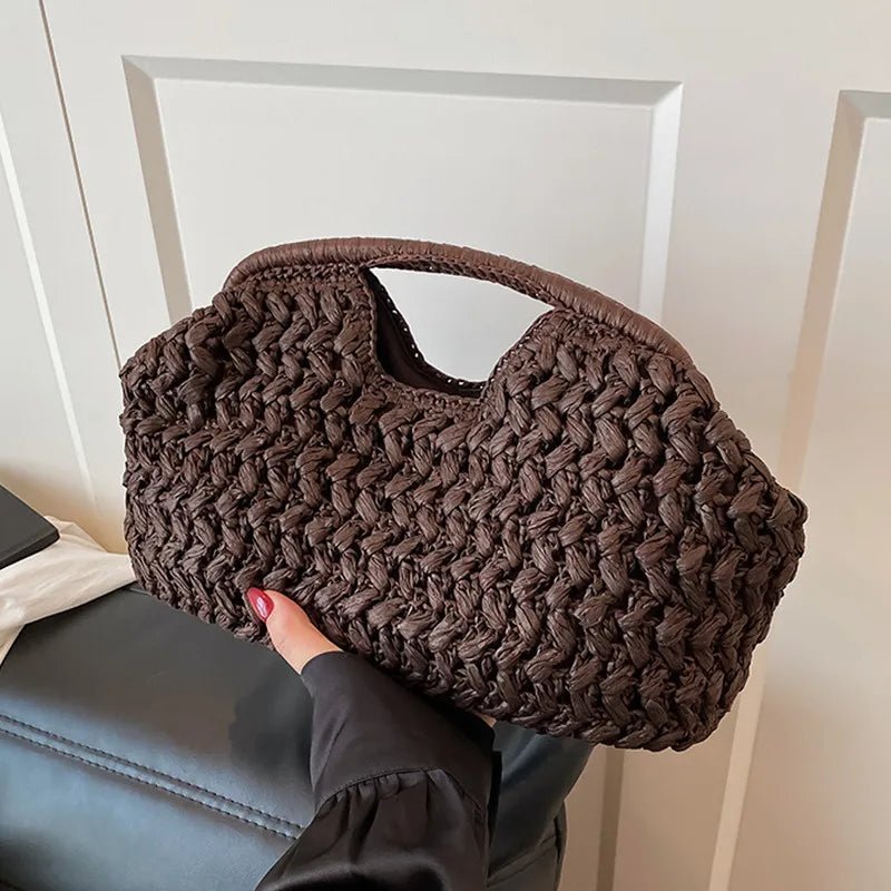 SOERA Danica Woven Rattan Tote - Handbags - Ginger