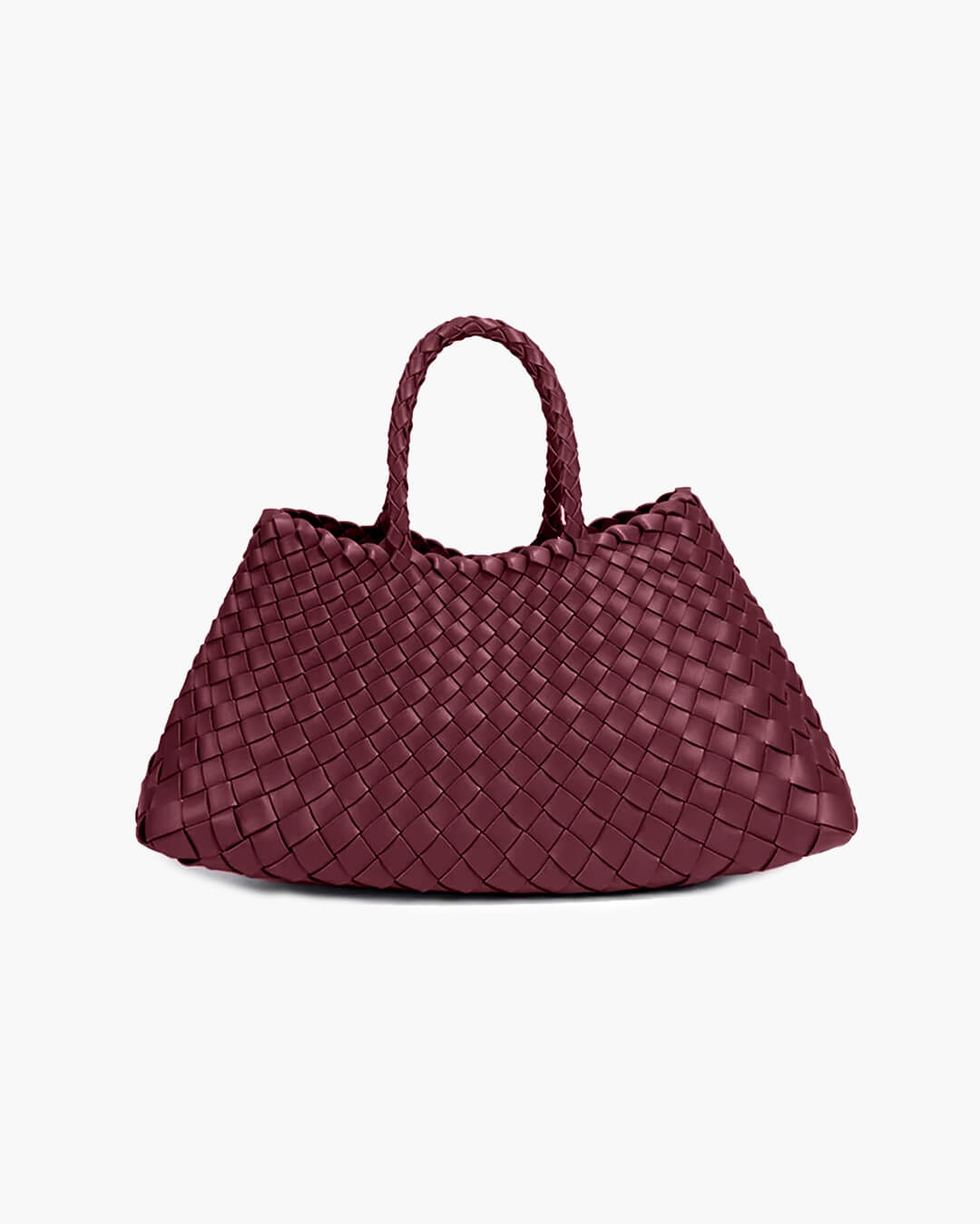 SOERA Marissa Vegan Leather Woven Bag Medium - Handbags - Burgundy Regular