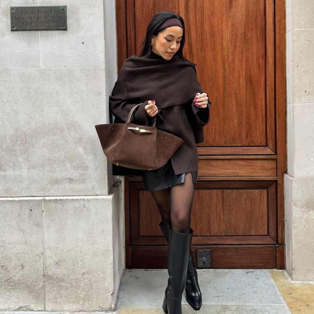 SOERA Melanie Suede Bag - Handbags - Soera-Melanie-bag-darkbrown Dark Brown