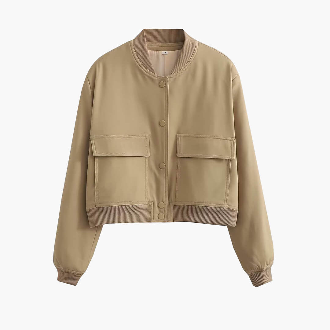 SOERA Fabienne Bomber Jacket - Jacket - SOERA-336067-LAT-S-32067 Latte S