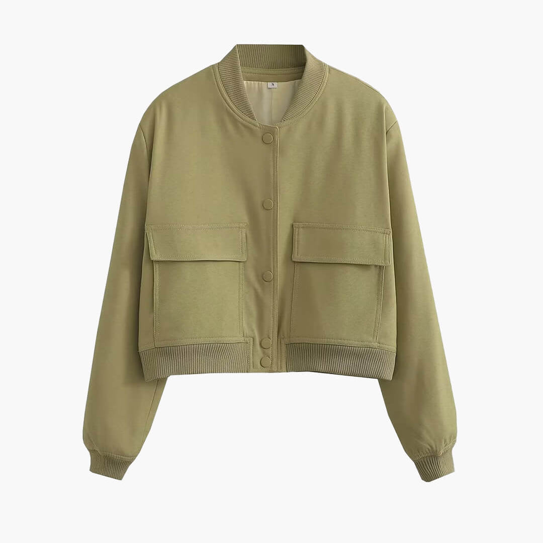 SOERA Fabienne Bomber Jacket - Jacket - SOERA-336067-OLI-S-30371 Olive S