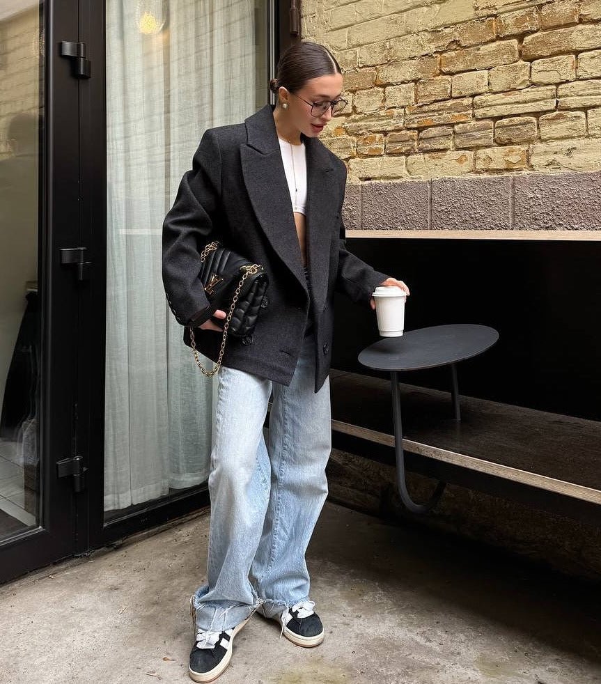 SOERA Angeline Relaxed Blazer Coat - Jackets - VR1767772172494915545 Dark Grey M