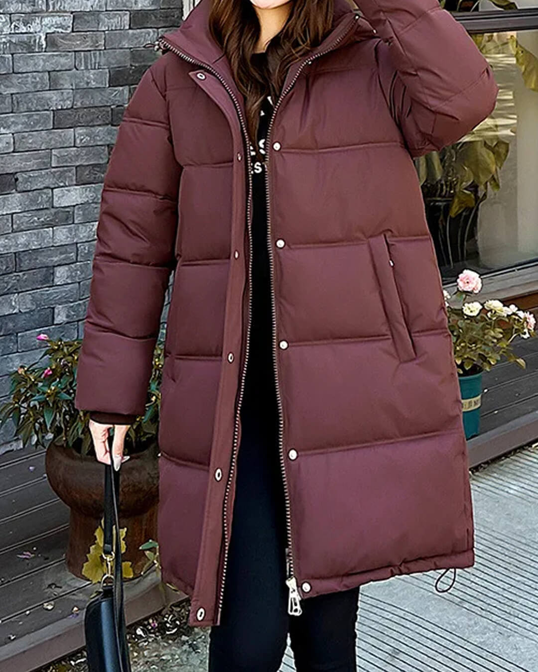 SOERA Carlyn Hooded Parka Jacket - Jackets - Burgundy S