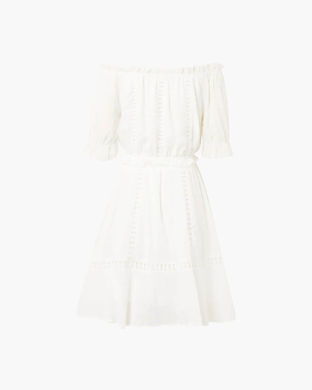 SOERA Connie Swiss Dot Ruffled Crop Top Skirt Set - Matching Sets - 1005008886382360-;QW1776154513860192734 M