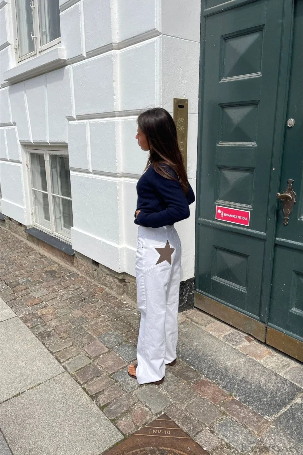 SOERA Charlize Star Patchwork Color-Block Jeans - Pants - Dark Blue S