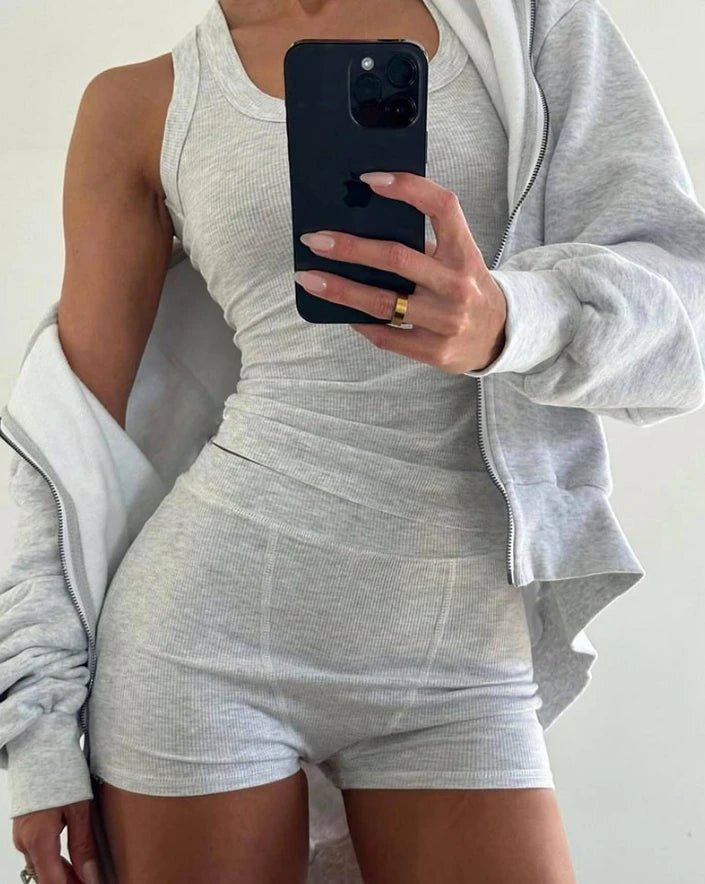 SOERA Liza Tank Top Shorts Set - Sets - 1005008398209864-;KC1769140532584718205 XL