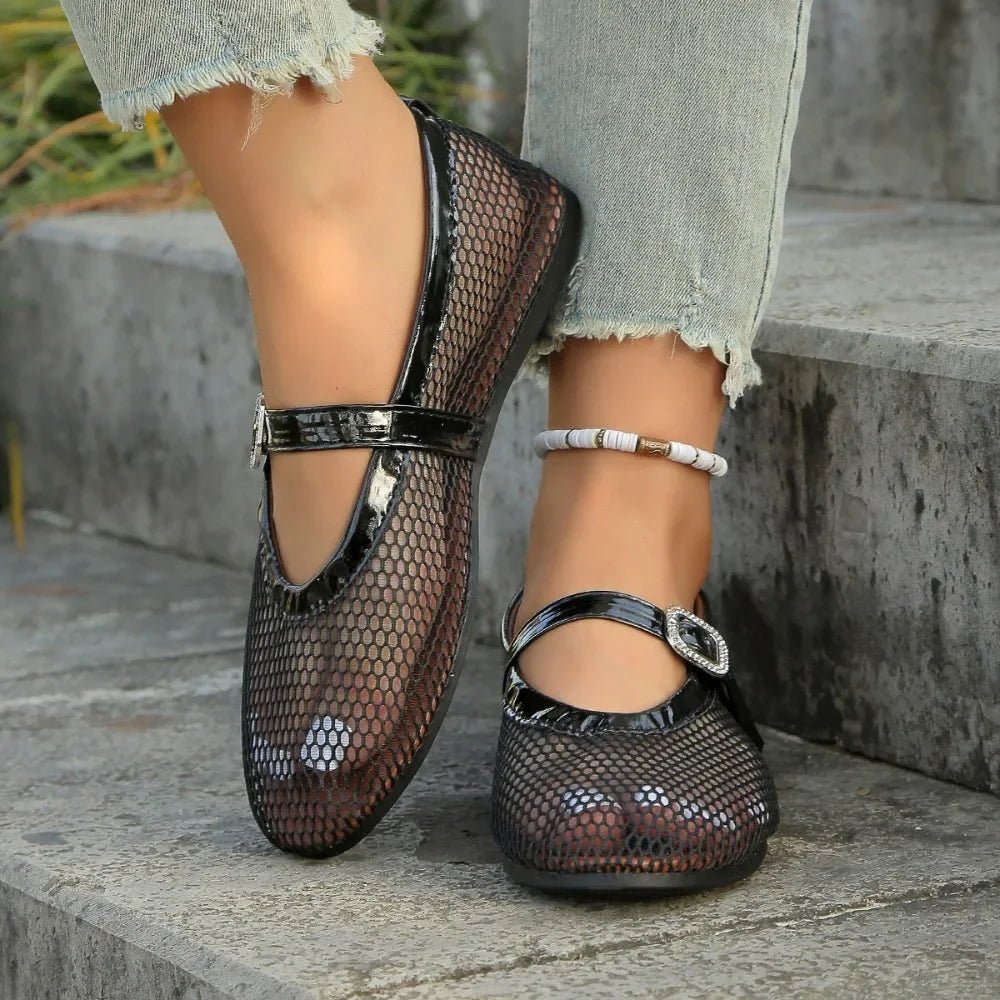 SOERA Elena Round - Toe Ballet Flats - Shoes - Black 37