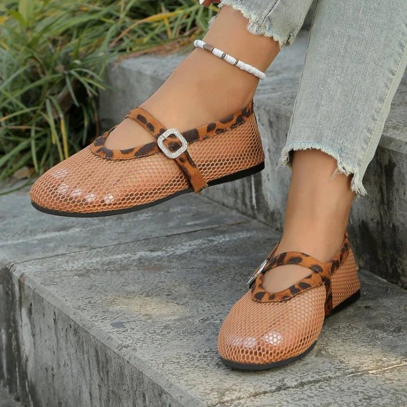 SOERA Elena Round - Toe Ballet Flats - Shoes - Brown 36