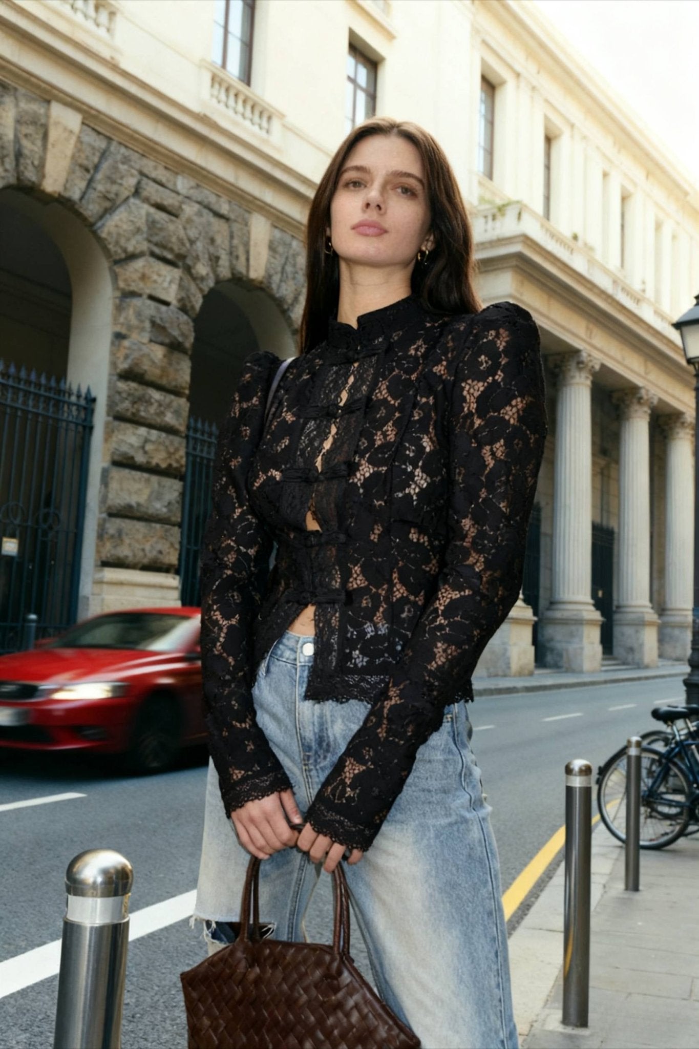 SOERA Claire elegant Lace Blouse - Tops - sT1770344797577459523 Black S