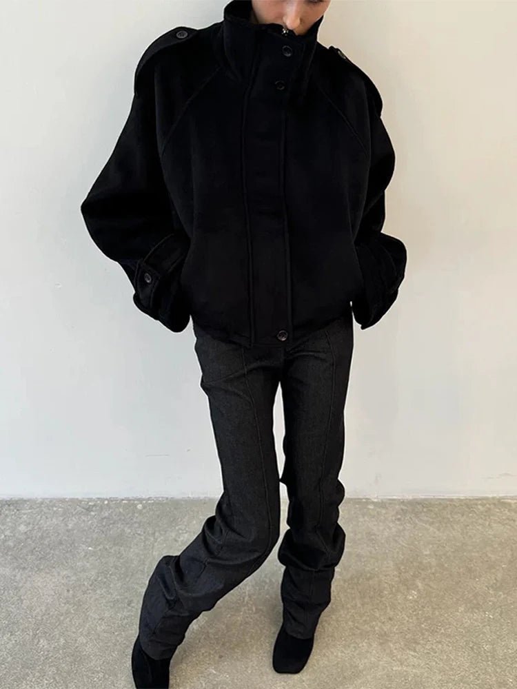 SOERA Fiona Cropped Coat - Womenโs Coats & Jackets - EY1762772375818711504 Black S