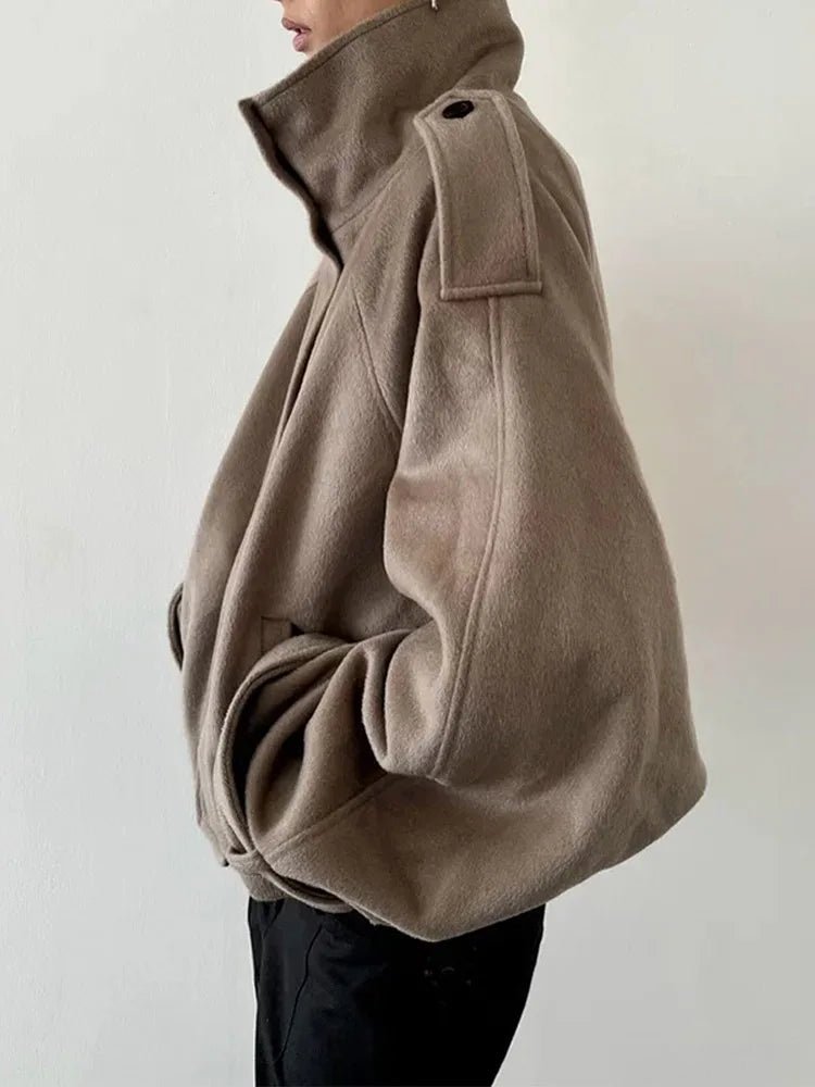 SOERA Fiona Cropped Coat - Womenโs Coats & Jackets - hY1762772375818293030 Beige S