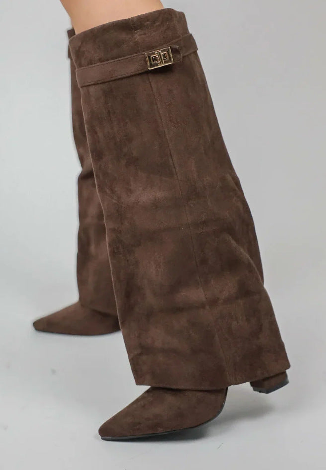 Monica Leather High Boots