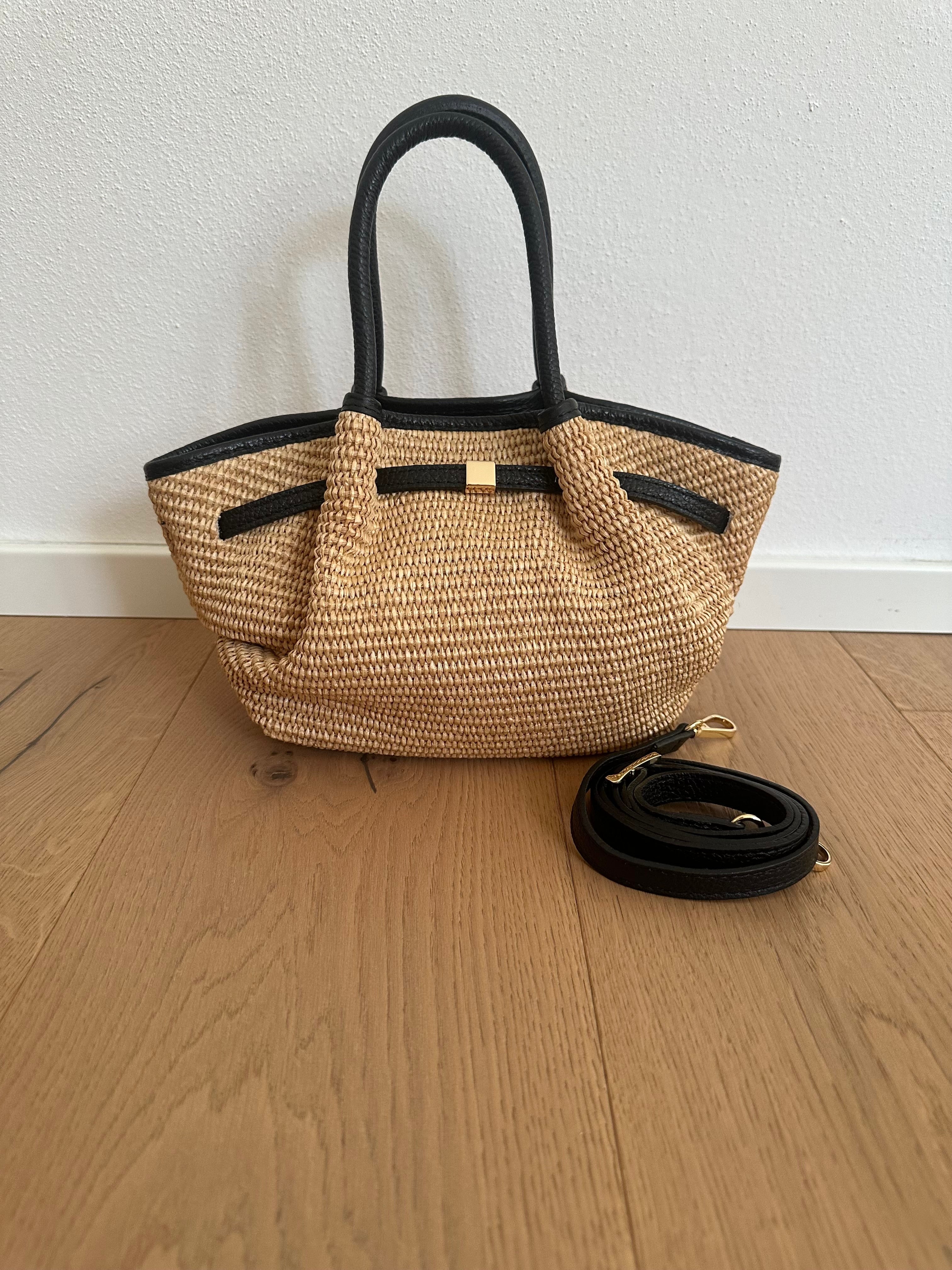 Francia Small Woven Tote Bag