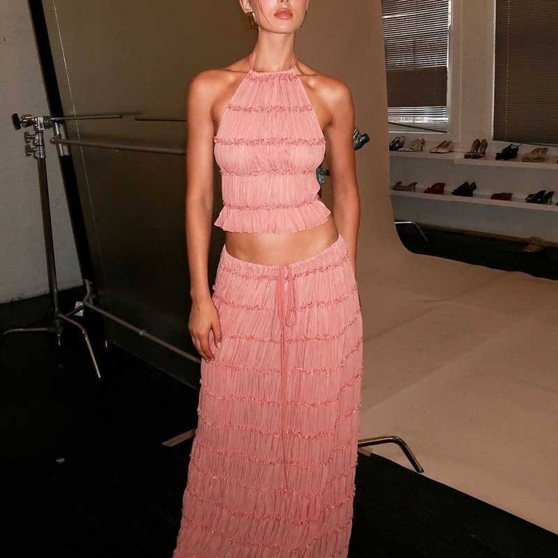 Valerie two-piece set with frill details - SOERA Store