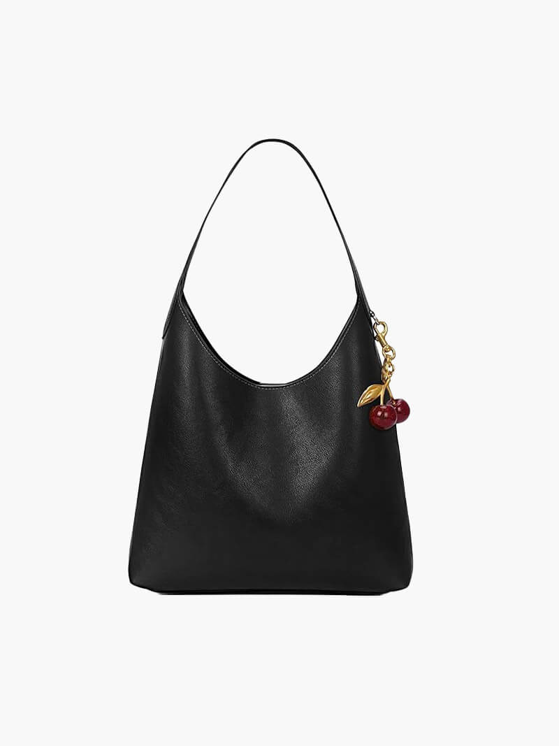 Amelia Faux Leather Bag with Cherry Charm - SOERA Store