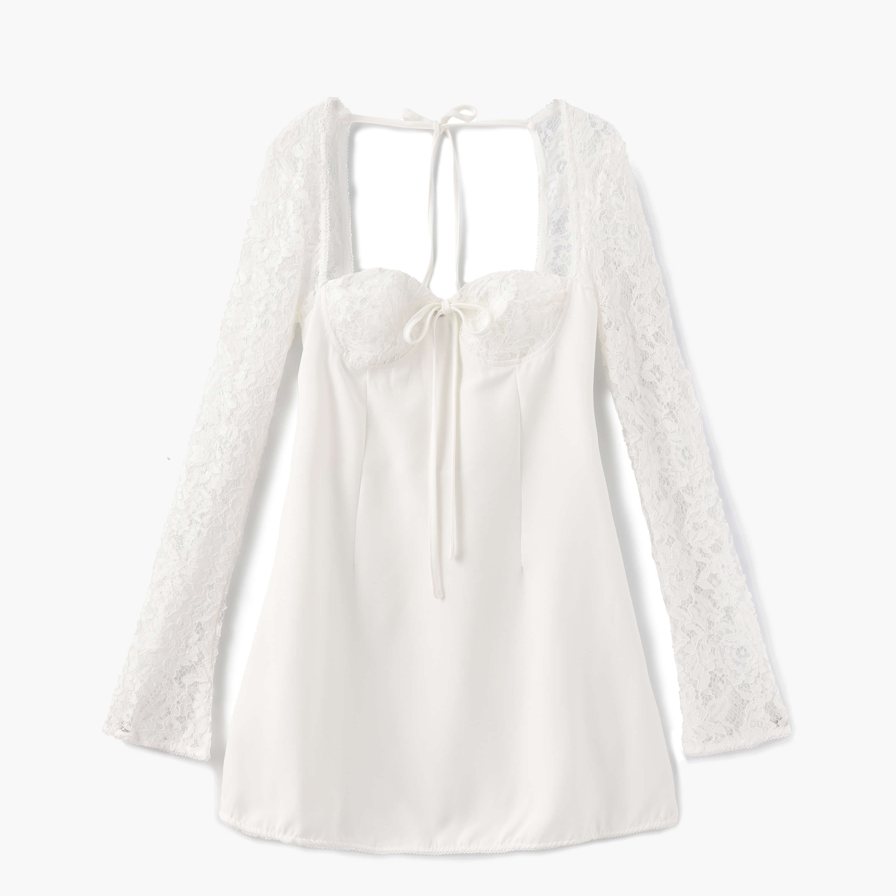 Louise mini dress with lace details