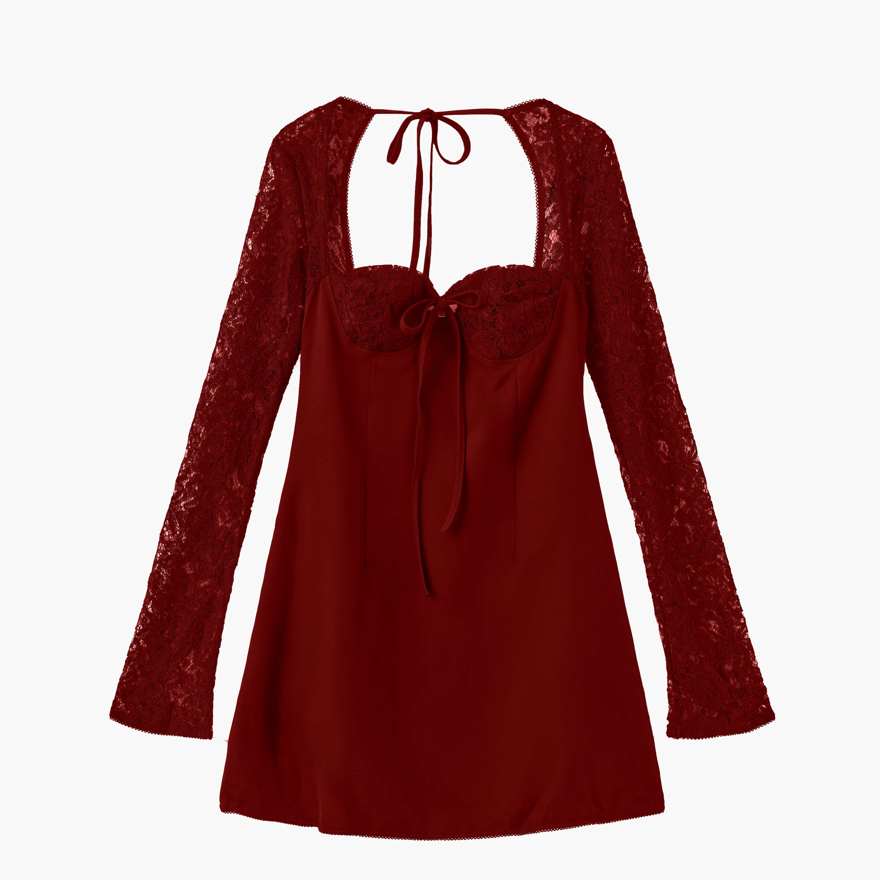 Louise mini dress with lace details