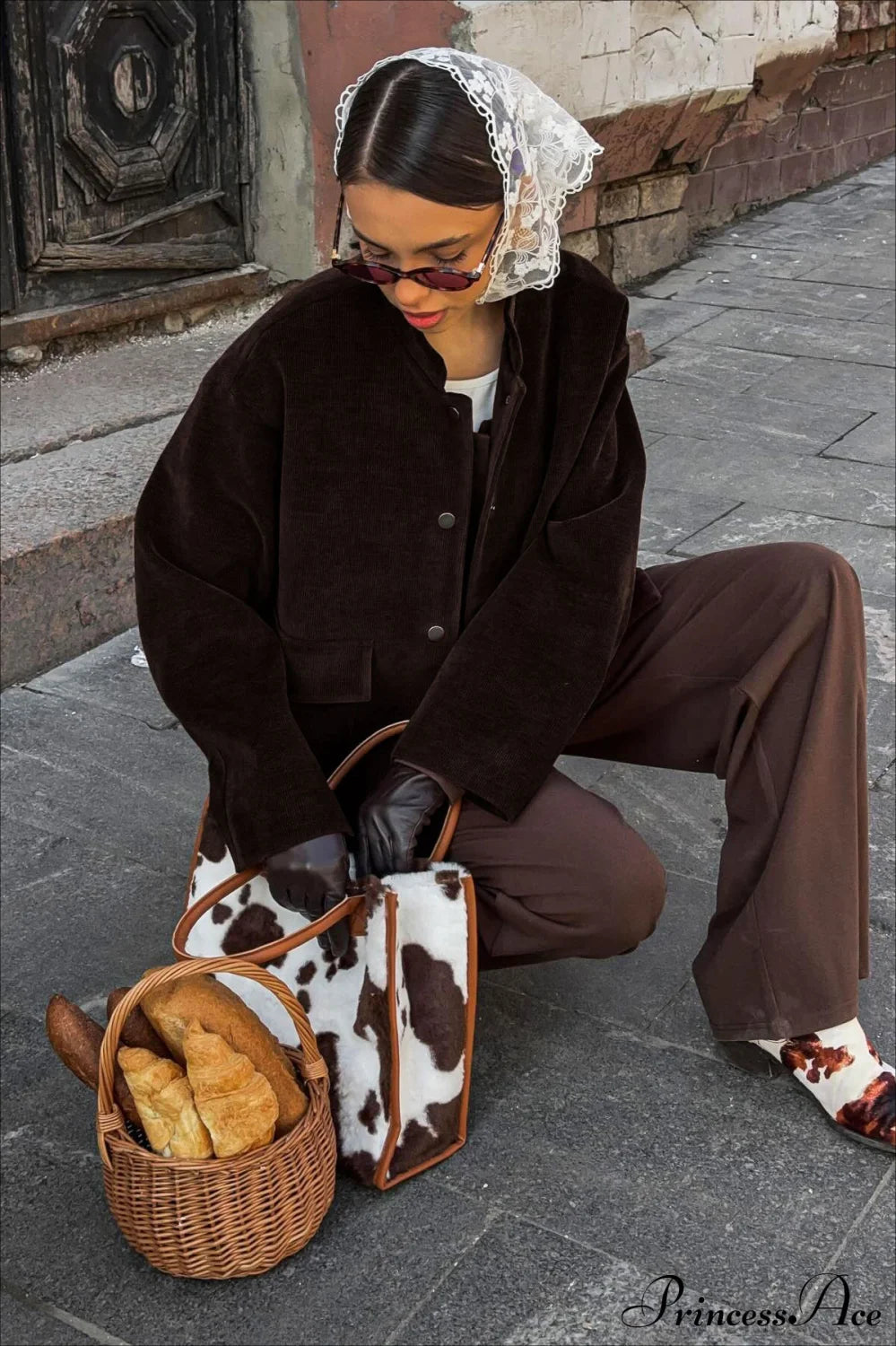 Stylish Corduroy Retro Jacket Coat with Stand Collar and Loose Fit 1