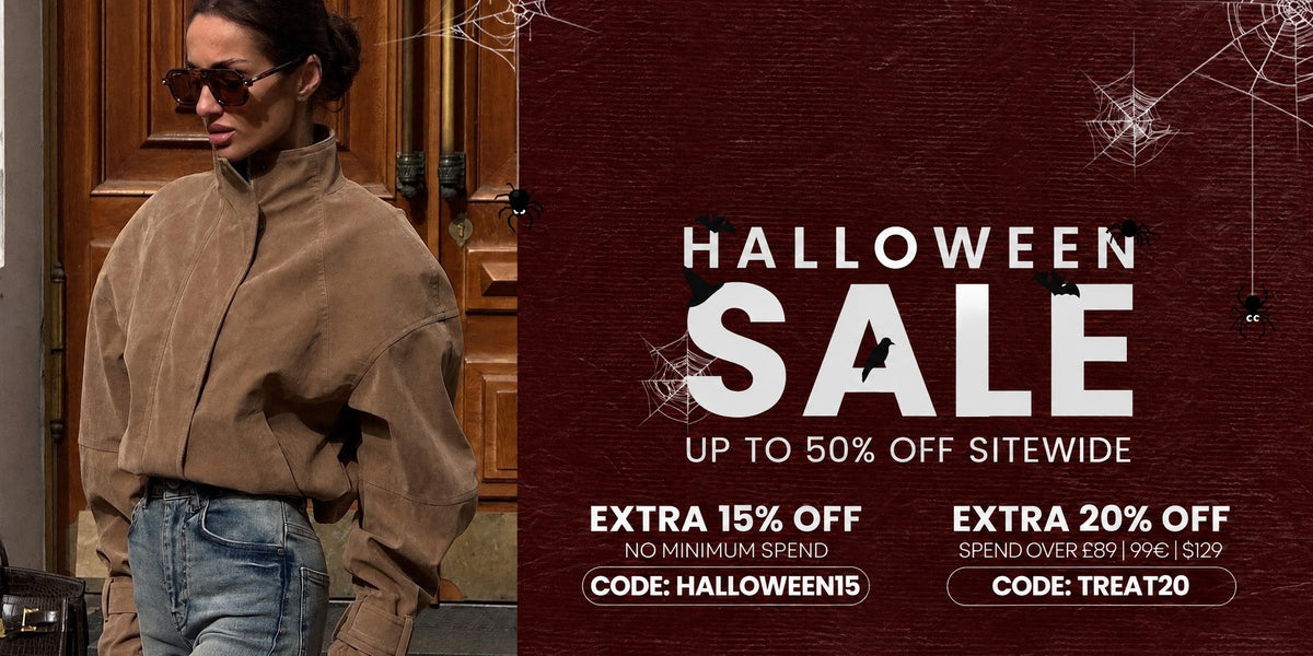 Halloween Sale: up to 50% off, extra 15% with HALLOWEEN15, extra 20% over 99EUR with TREAT20