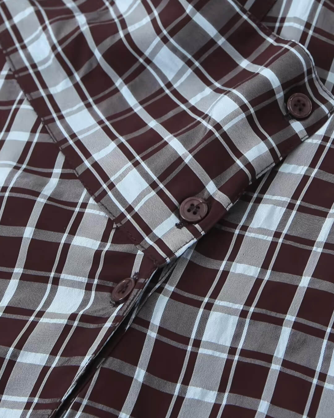 SOERA Rebecca Poplin Plaid Wrapped Shirt - Blouse - SOERA-334019-PLA-M-56003 M