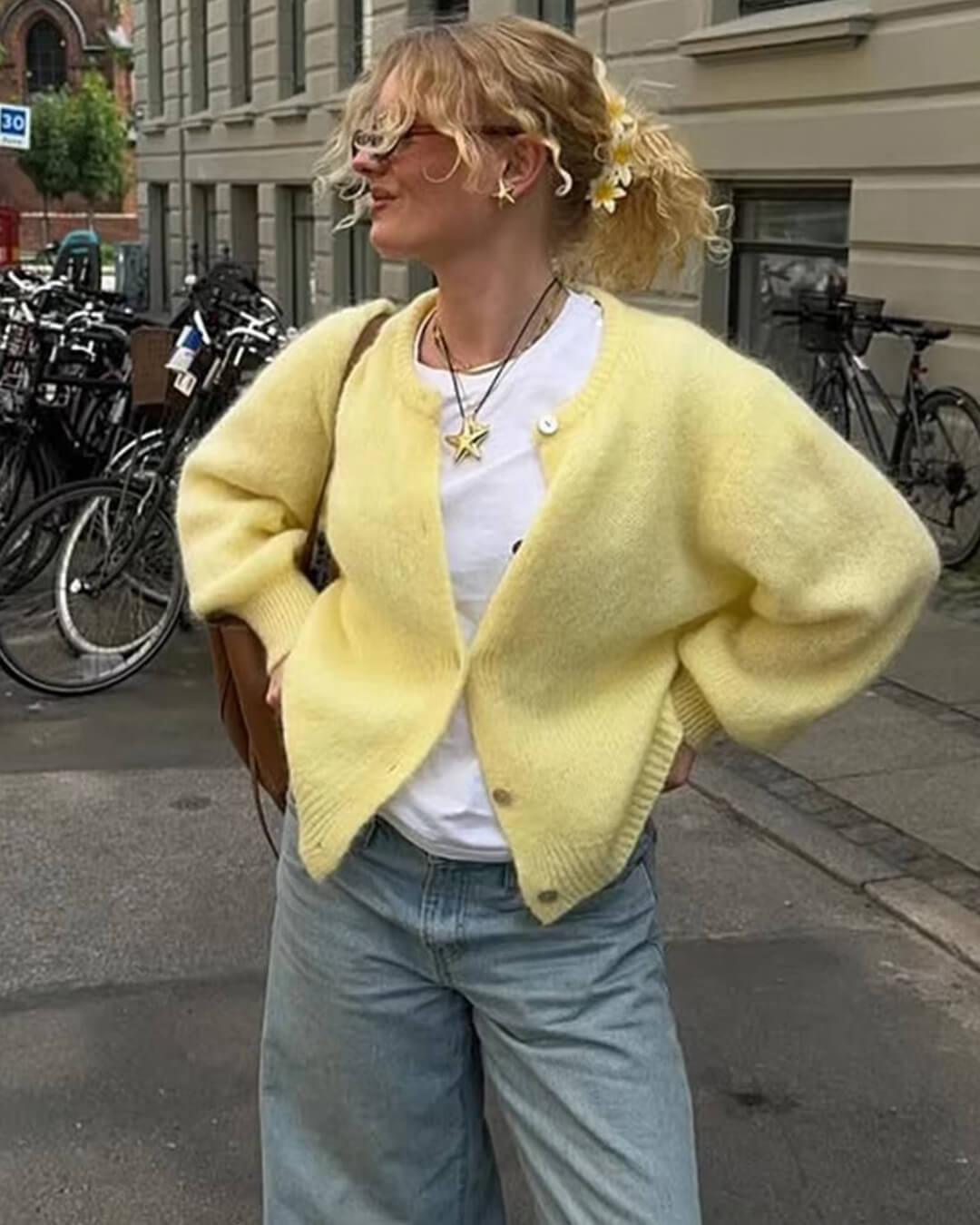 SOERA Freya Fuzzy Knit Cardigan - Cardigans - 3256807908427874-;eF1764003584113994890 Red S