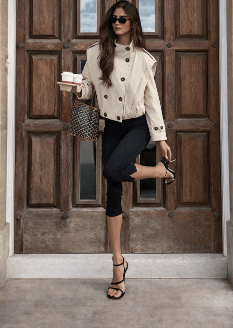 SOERA Jane Pleated High Collar Trench Coat - Coat - SOERA-577027-ASP-XS-21283 Beige XS