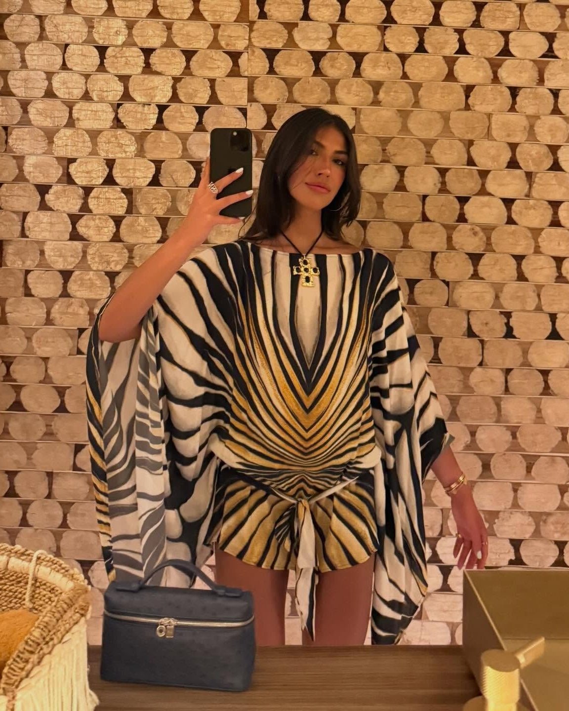 SOERA Margot Zebra Print Kaftan Dress - Dress - SOERA-772675-M-OS-14339 M