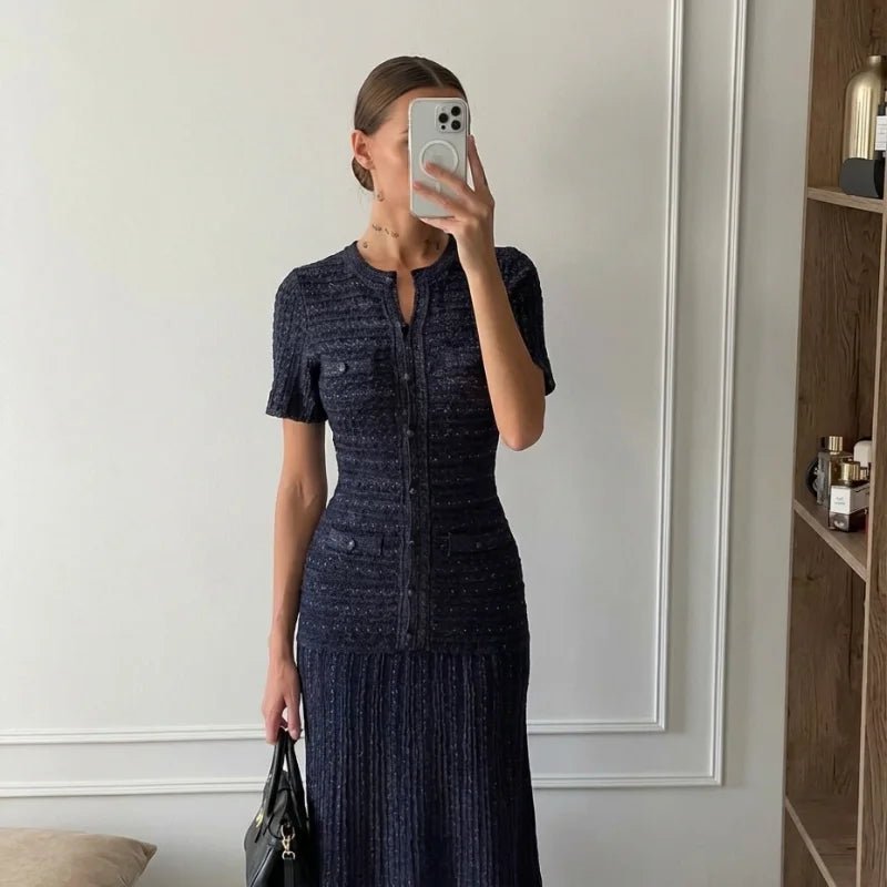 SOERA Beatrice Sequin Knit Maxi Dress - Dresses -  Yellow XS