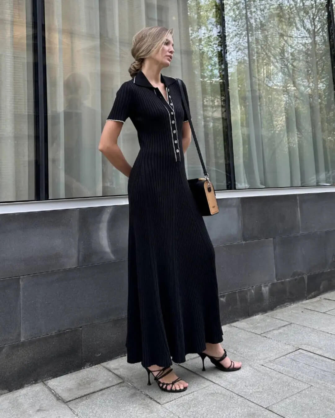 SOERA Harriet Knit Midi Dress - Dresses - MM1770927322297741959 Black S