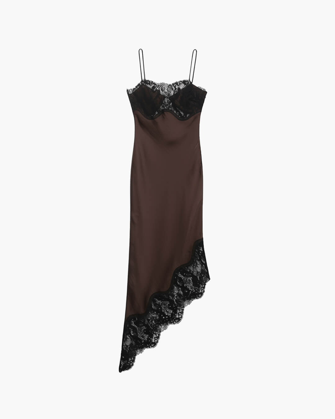 SOERA Jenica Lace Satin Sling Dress - Dresses - 1005010443023494-;pQ1768904312381961151 Brown M