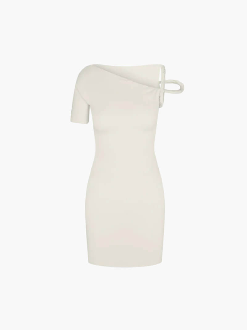 SOERA Kylie twisted mini dress - Dresses - Soera-Naela-mini-creme/S Creme S