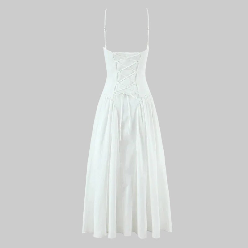 SOERA Luciana Bodice Spaghetti Strap Midi Dress - Dresses -  S