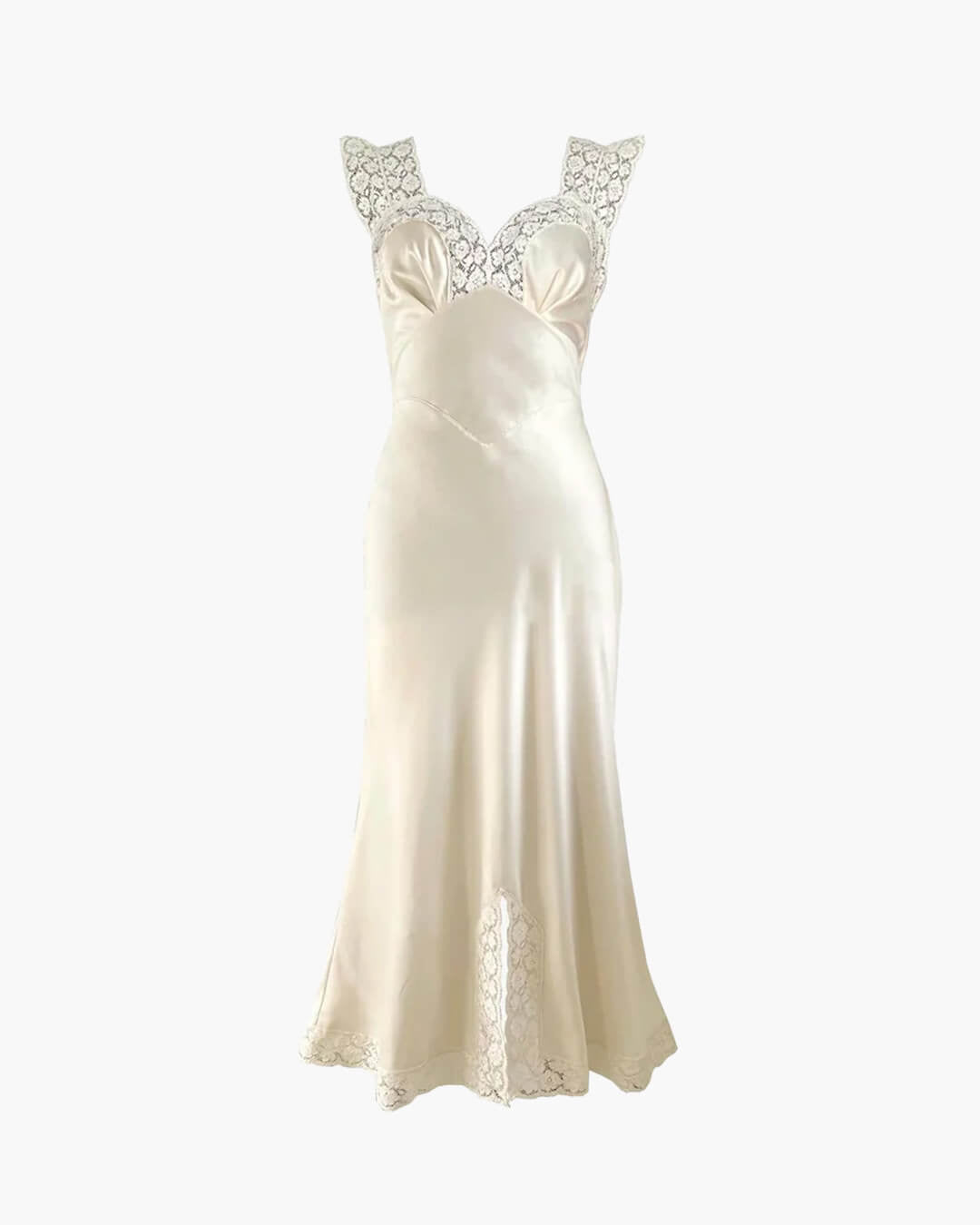 SOERA Piper Satin Lace Maxi Dress - Dresses - 1005009954790316-;Hm1774621553238043170 Black M