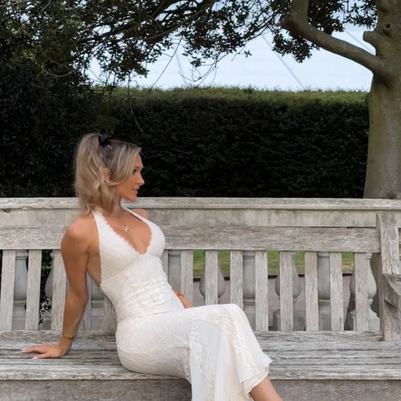 SOERA Sienna Halter Neck Lace Maxi Dress - Dresses - 1005009403579098-;vI1775031591937343696 M