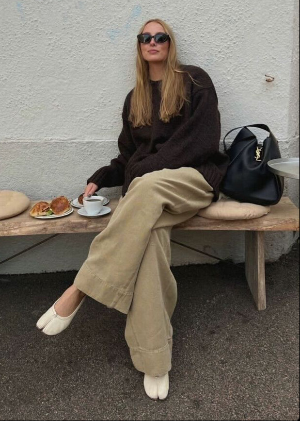 SOERA Elizabeth Split Toe Ballet Flats - Flats - 1005007476907322-;hZ1770721238662608218 Beige 35