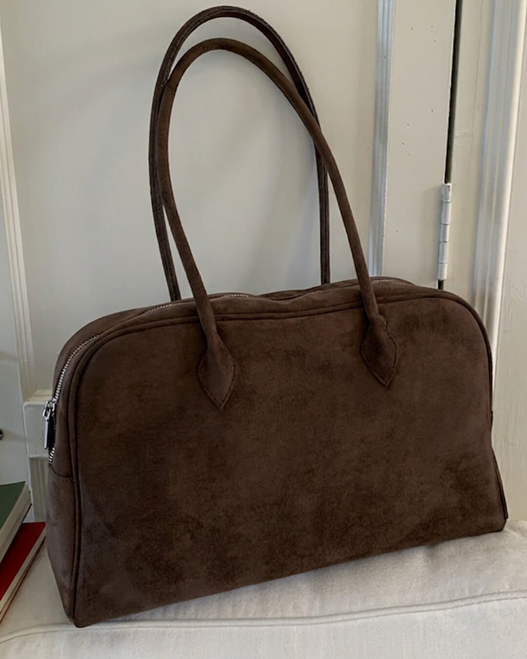 SOERA Beatrice Vintage Leather Laptop Tote - Handbags - SOERA-825603-DAR-OS-67427 Dark Brown