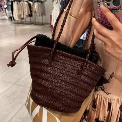 SOERA Blair Braided Bucket Shoulder Bag - Handbags - 1005007431075017-;dl1775499358493156191 Coffee
