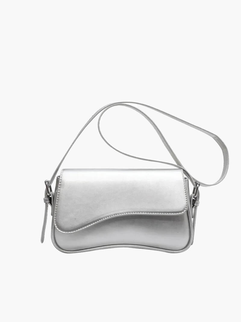 SOERA Mila Shoulder Saddle Bag - Handbags - Soera-Mila-Shoulder-Bag-Silver Silver Regular